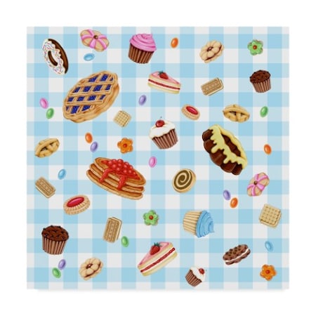 Kimura Designs 'Sweets Plaid' Canvas Art,18x18
